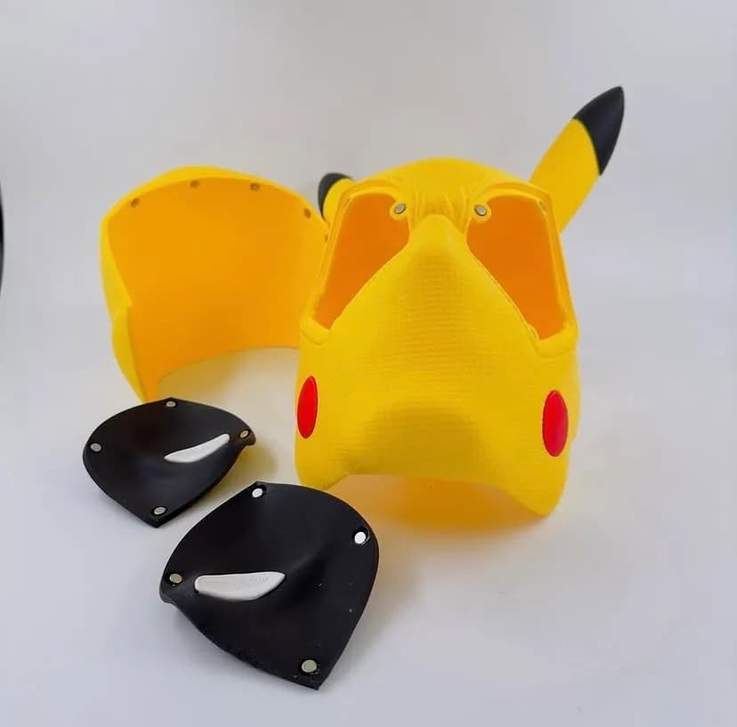 Pikapool – Pikachu & Deadpool Hibrit Koleksiyon Maskesi 3D baskı koleksiyon maskesi